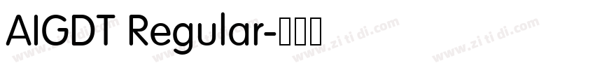 AIGDT Regular字体转换 AIGDT Regular字体转换